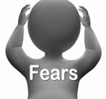Fears Character Means Worries Anxieties And Concerns Stock Photo