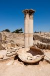 Kourion, Cyprus/greece - July 24 : Temple Of Apollo Near Kourion Stock Photo