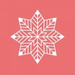 Geometric Snowflake Stock Photo