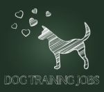 Dog Training Jobs Indicates Hire Work And Employment Stock Photo