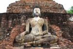 Ancient Buddha Statue. Sukhothai Historical Park, The Old Town O Stock Photo