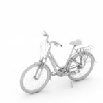 3d Bicycle Isolated On White Background Stock Photo