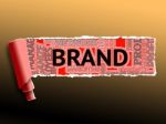 Brand Word Indicates Company Identity 3d Illustration Stock Photo