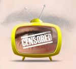 TV Censored Stock Photo