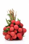 Fresh Litchi Fruit Stock Photo