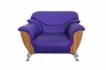 Modern Violet Sofa Stock Photo