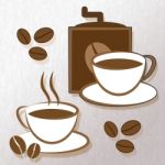 Brewed Coffee Represents Beverage Beverages And Cafeteria Stock Photo