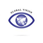 Global Vision Sign Stock Photo