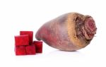 Red Beetroot On A White Background Stock Photo