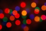 Christmas Lights Glowing (blur Motion Background) Stock Photo
