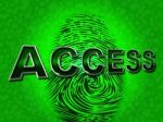 Access Security Means Unauthorized Entry And Permission Stock Photo