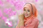 Lovely Muslim Girl Portrait Stock Photo