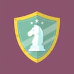 Knight Chess Emblem Logo Stock Photo