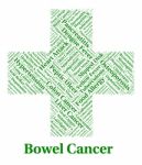 Bowel Cancer Indicates Large Intestines And Affliction Stock Photo