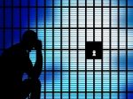 Copyspace Jail Means Take Into Custody And Captive Stock Photo