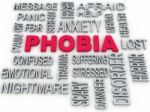 3d Phobia Symbol Conceptual Design Isolated On White. Anxiety Di Stock Photo