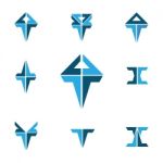 Triangle Logo Creatived Design For Brand Marketing Stock Photo