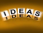 Ideas Blocks Displays Thoughts Thinking And Perception Stock Photo