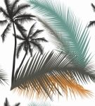 Palm Trees - Design For Textiles Stock Photo