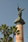 Victory Statue In Puerto Banus Stock Photo