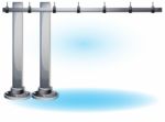 Cartoon  Illustration Water Pipe Wall With Separated Layers Stock Photo