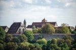 View Over The City Of Rothenburg Stock Photo