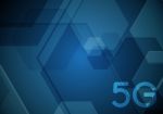 5g Technology Abstract Circle Hexagonal Background Stock Photo