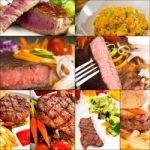 Beef Dishes Collage Stock Photo