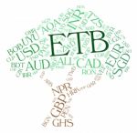 Etb Currency Represents Ethiopian Birrs And Currencies Stock Photo