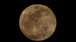Full Moon On The Dark Night Stock Photo