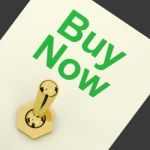 Buy Now Switch Stock Photo