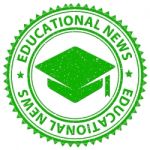 Educational News Represents Tutoring Educate And Newsletter Stock Photo