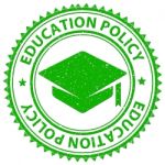 Education Policy Shows Stamped Schooling And Procedure Stock Photo