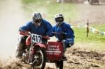 Sidecar Motocross At The Goodwood Revival Stock Photo