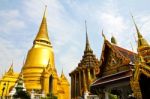 The Pagoda Of Wat Phra Kaew ,thailand Stock Photo