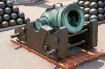 Monte Carlo, Monaco/europe - April 19 : Preserved Old Cannon And Stock Photo