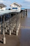 Cardiff Uk March 2014 - View Of Penarth Pier Stock Photo