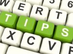 Tips Computer Keys Stock Photo