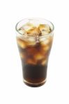 Cool Cola With Ice In Glass Stock Photo
