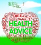 Health Advice Means Wellbeing Guidance And Advisory Stock Photo