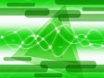 Green Double Helix Background Shows Dna Make-up And Biological
 Stock Photo