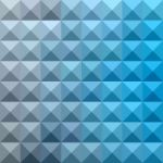 Bright Cerulean Blue Abstract Low Polygon Background Stock Photo