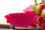 Fresh Dragon Fruit Stock Photo