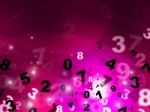 Digital Pink Represents High Tec And Mathematics Stock Photo