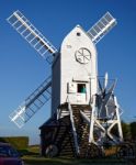 Clayton, East Sussex/uk - January 3 : Jill Windmill On A Winter' Stock Photo