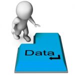 Data Key Means Computer Information And Files Stock Photo