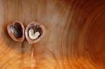 Walnuts In Love Stock Photo