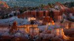 Glowing Hoodoos In Bryce Canyon Stock Photo