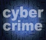 Cyber Crime Means World Wide Web And Criminal Stock Photo