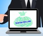 Kenyan Shilling Represents Foreign Currency And Banknote Stock Photo